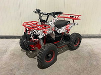 2025 ultra motocross met rekje atx 1000 elektrische quad rood/zwart live now - afbeelding 1 van  12