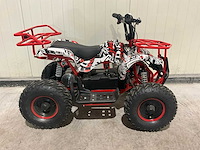 2025 ultra motocross met rekje atx 1000 elektrische quad rood/zwart live now - afbeelding 7 van  12