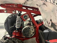 2025 ultra motocross met rekje atx 1000 elektrische quad rood/zwart live now - afbeelding 11 van  12