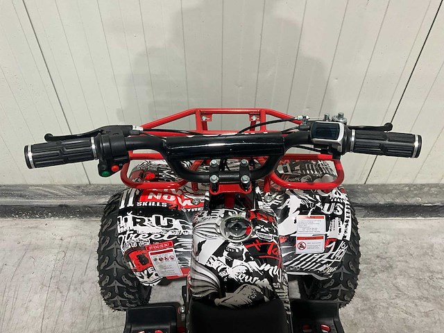 2025 ultra motocross met rekje atx 1000 elektrische quad rood/zwart live now - afbeelding 12 van  12