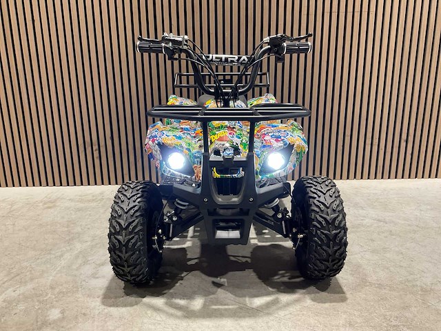 2025 ultra motocross met rekje atx 1000 elektrische quad wit terror ma06e - afbeelding 5 van  14