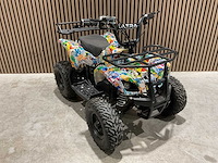 2025 ultra motocross met rekje atx 1000 elektrische quad wit terror ma06e - afbeelding 9 van  14