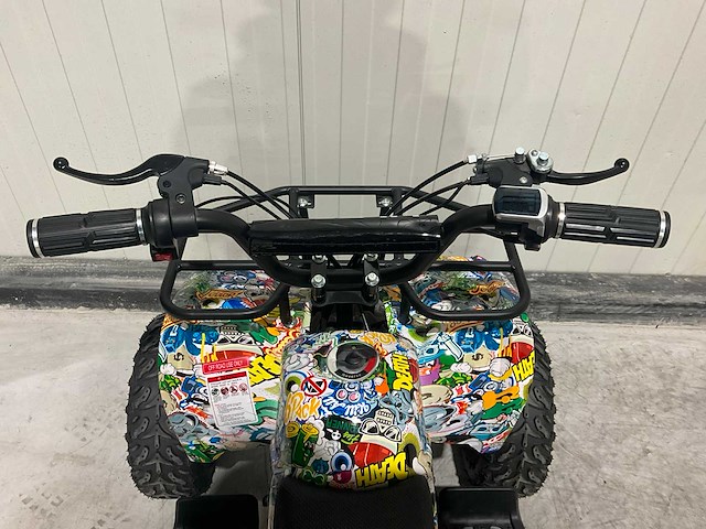 2025 ultra motocross met rekje atx 1000 elektrische quad zwart/geel terror - afbeelding 2 van  13