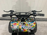 2025 ultra motocross met rekje atx 1000 elektrische quad zwart/geel terror - afbeelding 2 van  13