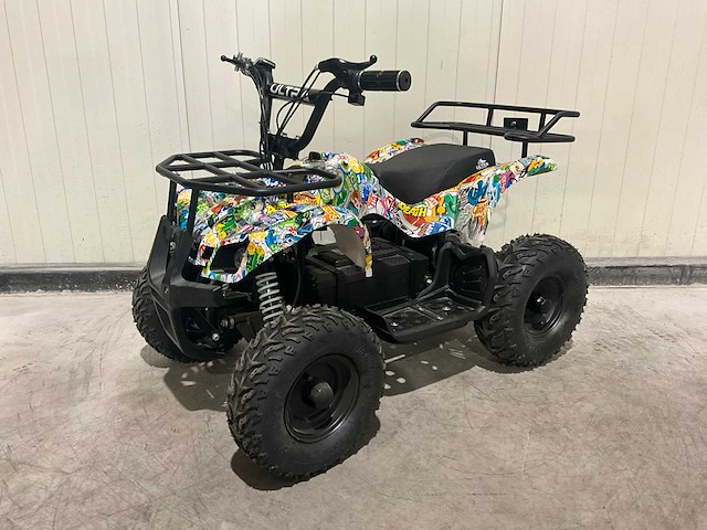 2025 ultra motocross met rekje atx 1000 elektrische quad zwart/geel terror - afbeelding 1 van  13