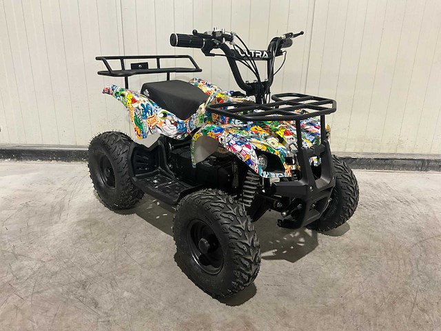 2025 ultra motocross met rekje atx 1000 elektrische quad zwart/geel terror - afbeelding 6 van  13