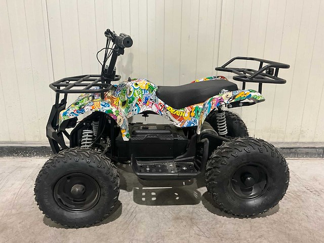 2025 ultra motocross met rekje atx 1000 elektrische quad zwart/geel terror - afbeelding 7 van  13