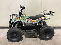 2025 ultra motocross met rekje atx 1000 elektrische quad zwart/geel terror - afbeelding 7 van  13