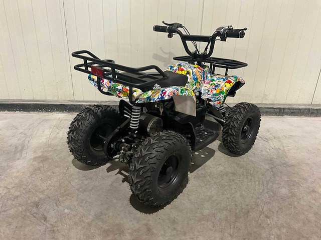 2025 ultra motocross met rekje atx 1000 elektrische quad zwart/geel terror - afbeelding 10 van  13