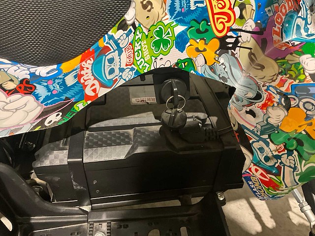 2025 ultra motocross met rekje atx 1000 elektrische quad zwart/geel terror - afbeelding 12 van  13