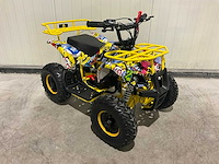 2025 ultra motocross met rekje atx 49 quad blauw/geel - afbeelding 3 van  10