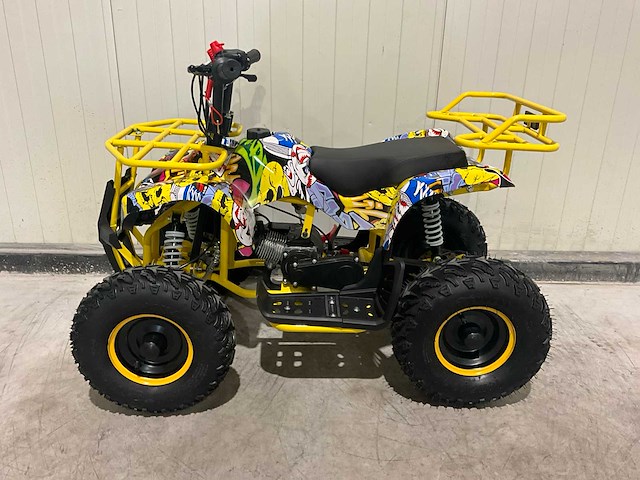 2025 ultra motocross met rekje atx 49 quad blauw/geel - afbeelding 4 van  10