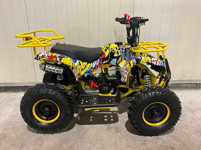 2025 ultra motocross met rekje atx 49 quad blauw/geel - afbeelding 5 van  10