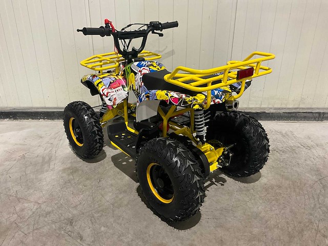 2025 ultra motocross met rekje atx 49 quad blauw/geel - afbeelding 6 van  10