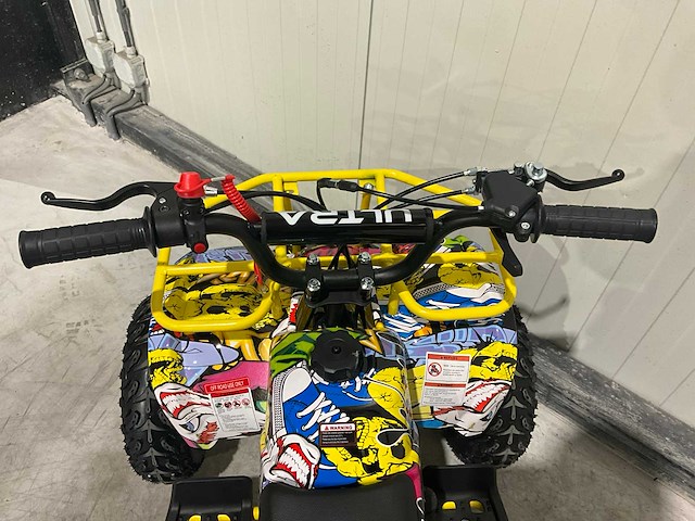 2025 ultra motocross met rekje atx 49 quad blauw/geel - afbeelding 8 van  10