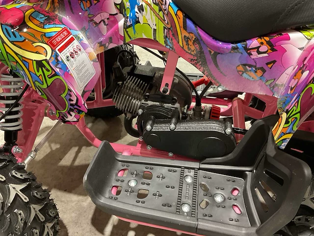2025 ultra motocross met rekje atx 49 quad roze ma06 - afbeelding 3 van  13
