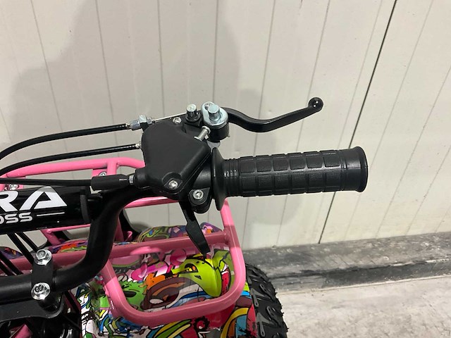 2025 ultra motocross met rekje atx 49 quad roze/paars/blauw/geel - afbeelding 2 van  10