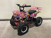 2025 ultra motocross met rekje atx 49 quad roze/paars/blauw/geel - afbeelding 1 van  10