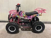 2025 ultra motocross met rekje atx 49 quad roze/paars/blauw/geel - afbeelding 4 van  10