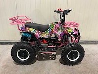 2025 ultra motocross met rekje atx 49 quad roze/paars/blauw/geel - afbeelding 5 van  10