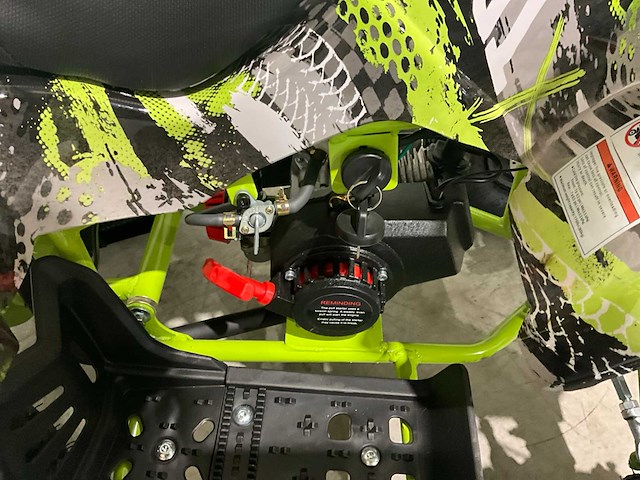 2025 ultra motocross met rekje atx 49 quad zwart/geel - afbeelding 8 van  10