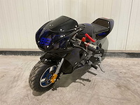 2025 ultra motocross pocket bike mini motor blauw - afbeelding 1 van  12