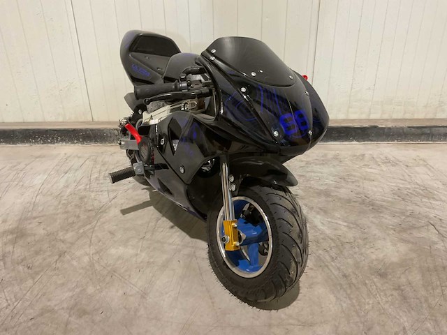 2025 ultra motocross pocket bike mini motor blauw - afbeelding 5 van  12