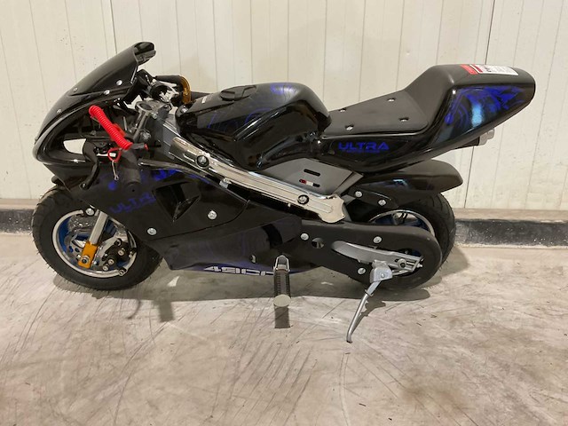 2025 ultra motocross pocket bike mini motor blauw - afbeelding 6 van  12