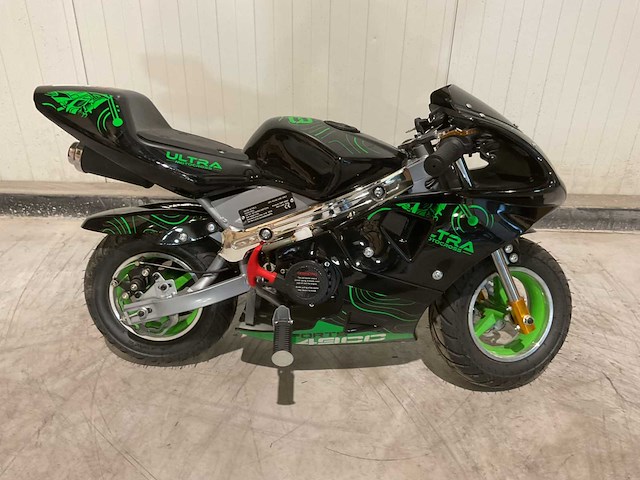 2025 ultra motocross pocket bike mini motor groen - afbeelding 7 van  12