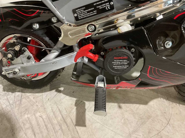 2025 ultra motocross pocket bike mini motor rood - afbeelding 12 van  12