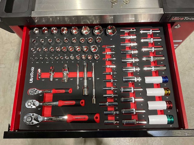 2025 ultratoolz germany 7/7 gereedschapswagen gevuld - afbeelding 3 van  17