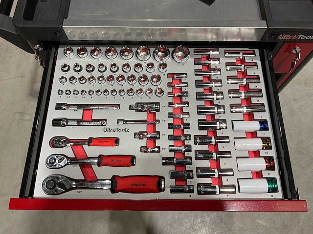 2025 ultratoolz germany 7/7 pro gereedschapswagen gevuld - afbeelding 4 van  18