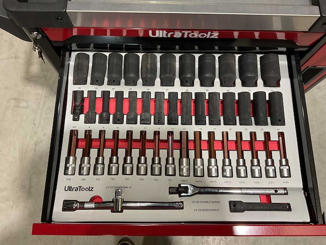 2025 ultratoolz germany 7/7 pro gereedschapswagen gevuld - afbeelding 4 van  18