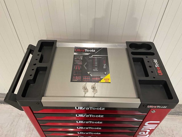 2025 ultratoolz germany 7/7 rd/zw gereedschapswagen gevuld - afbeelding 2 van  17