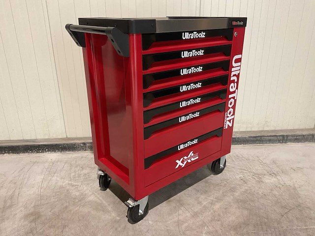 2025 ultratoolz germany 7/7 rd/zw gereedschapswagen gevuld - afbeelding 1 van  17