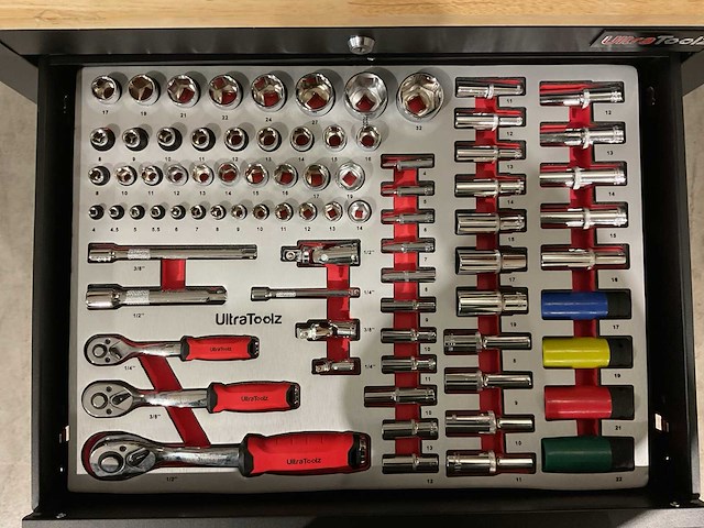 2025 ultratoolz germany 7/7 slim gereedschapswagen gevuld - afbeelding 5 van  19