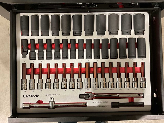 2025 ultratoolz germany 7/7 slim gereedschapswagen gevuld - afbeelding 5 van  14