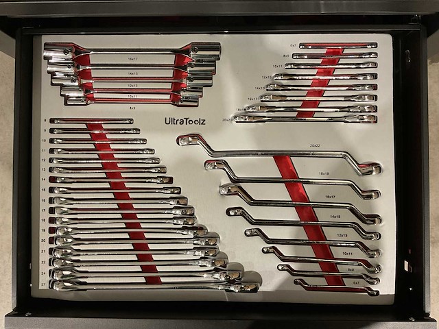 2025 ultratoolz germany 7/7 slim gereedschapswagen gevuld - afbeelding 8 van  12