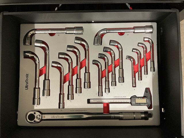 2025 ultratoolz germany 7/7 slim gereedschapswagen gevuld - afbeelding 11 van  12