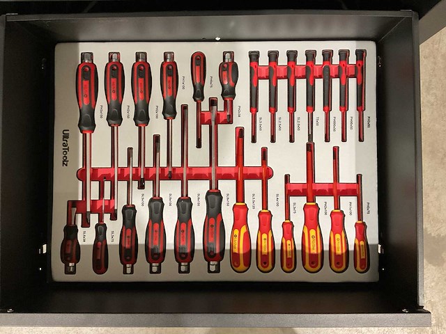2025 ultratoolz germany 7/7 slim gereedschapswagen gevuld - afbeelding 12 van  12