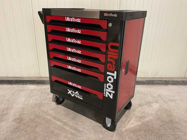 2025 ultratoolz germany 7/7 zw/rd gereedschapswagen gevuld - afbeelding 10 van  17