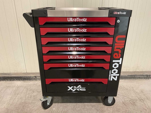 2025 ultratoolz germany 7/7 zw/rd gereedschapswagen gevuld - afbeelding 11 van  17