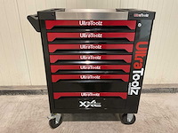 2025 ultratoolz germany 7/7 zw/rd gereedschapswagen gevuld - afbeelding 11 van  17