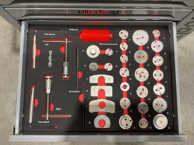 2025 ultratoolz germany 8/8 gereedschapswagen gevuld - afbeelding 8 van  18