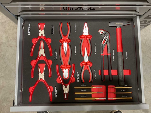 2025 ultratoolz germany 8/8 gereedschapswagen gevuld - afbeelding 9 van  10