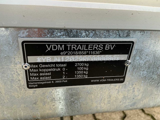 2025 vdm gesloten aanhangwagen - afbeelding 9 van  17