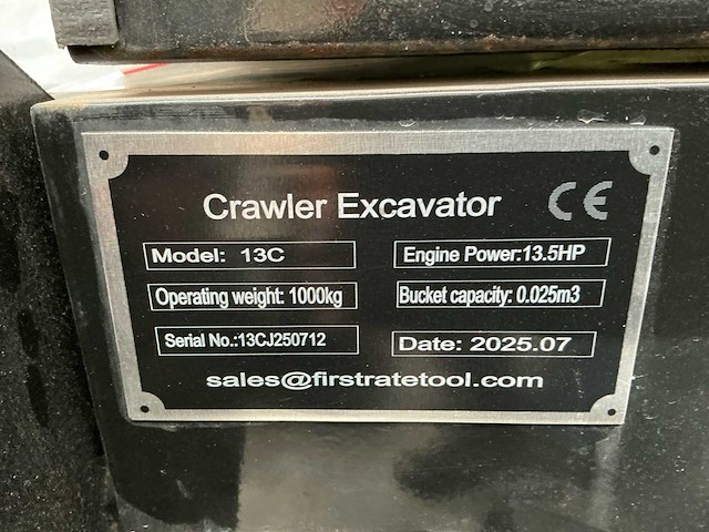 2025 vicsec 13c minigraver – 1.000 kg – nieuw - afbeelding 14 van  21