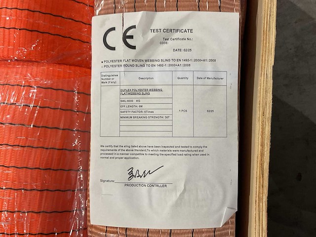 2025 vtc 6 verschillende hijsbanden overige hijs- en heftechniek - afbeelding 1 van  1