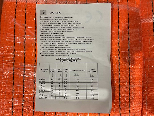 2025 vtc 6 verschillende hijsbanden overige hijs- en heftechniek - afbeelding 2 van  13