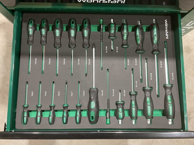 2025 wöhrstahl deutschland 7/7 gereedschapswagen gevuld - afbeelding 6 van  17